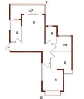 恒大城（商品房）3室2厅1卫96㎡