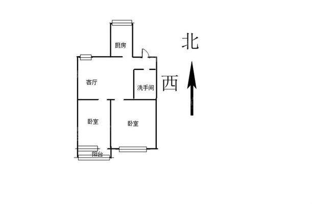 西环小区2室2厅1卫74㎡