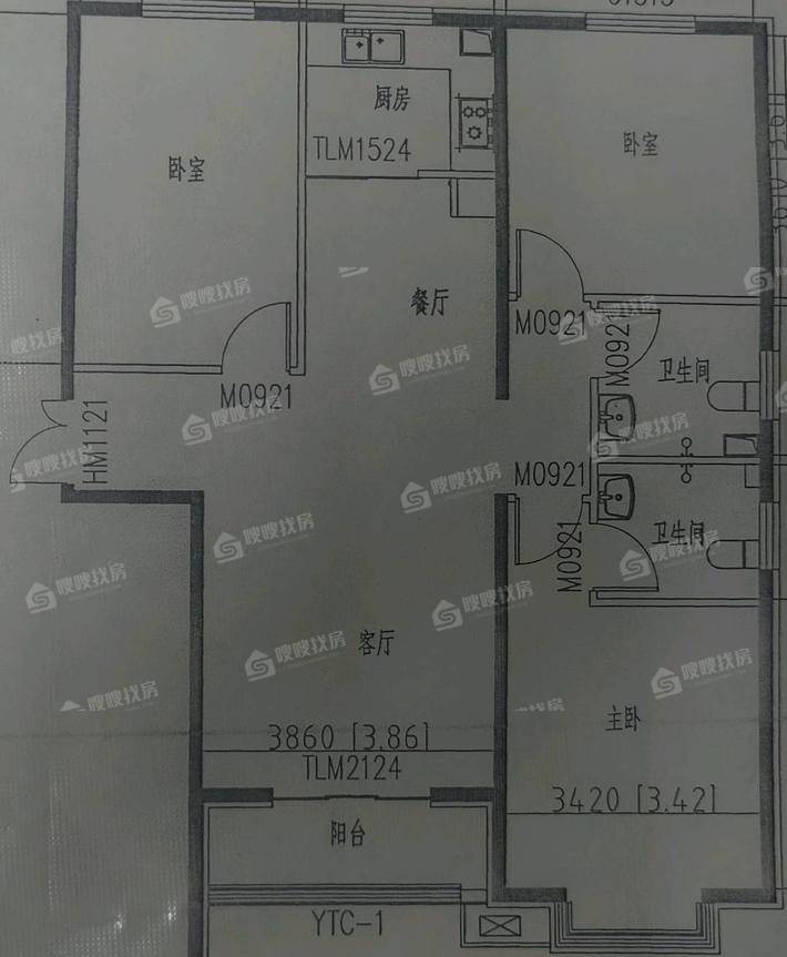 阳光四季城桃李苑A43室2厅2卫128㎡