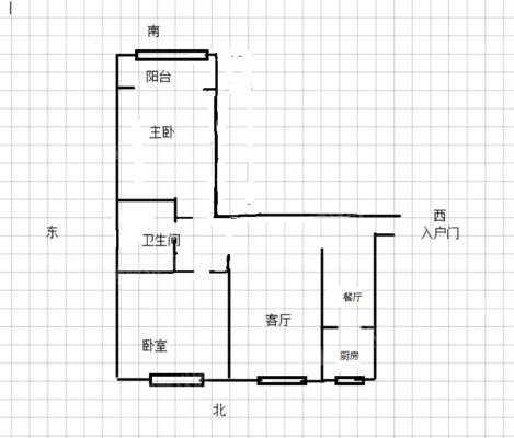 御景家园2室2厅1卫95㎡