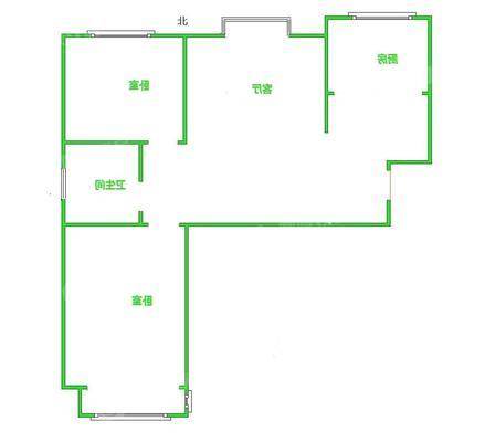 颐和文园西院2室2厅1卫104㎡