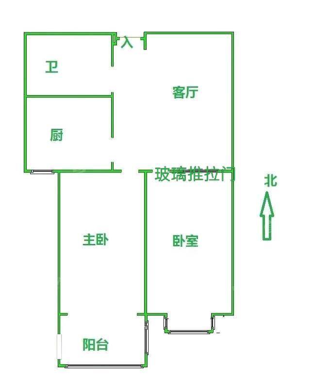东方世纪城东区2室2厅1卫77㎡