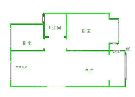 信友城市之光2室2厅1卫102㎡