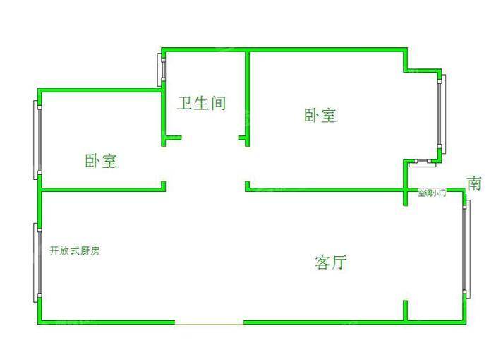 信友城市之光2室2厅1卫102㎡