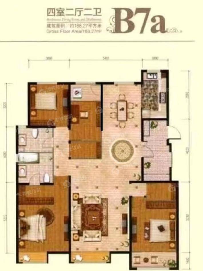 皇家壹里（B区）4室2厅2卫170㎡