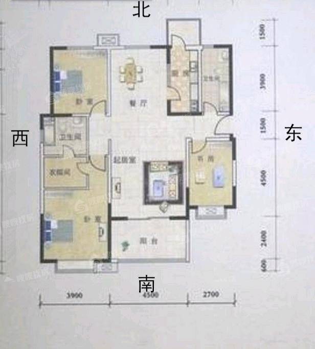 贻成御景国际3室2厅2卫161㎡