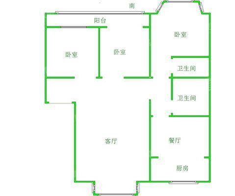 欣欣家园3室2厅2卫121㎡