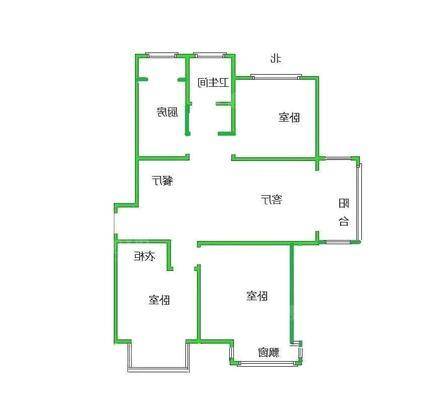 嘉禾一方三期3室2厅1卫115㎡