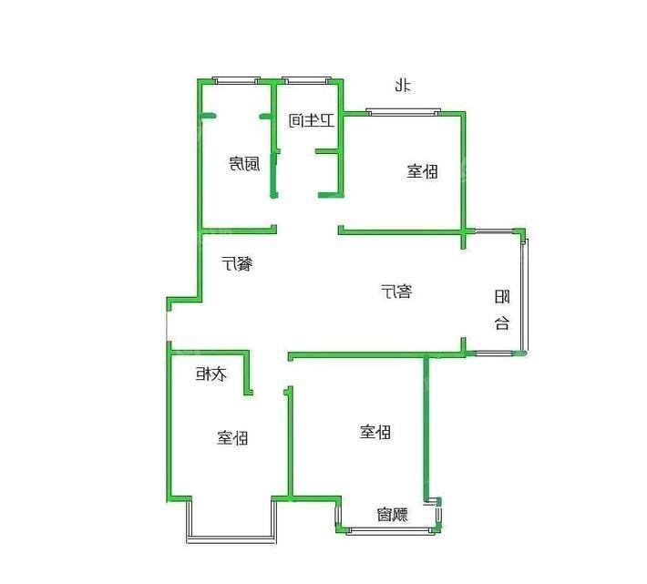 嘉禾一方三期3室2厅1卫115㎡