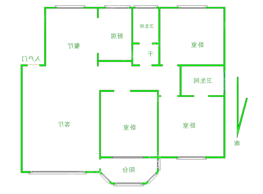 万泰家园3室2厅2卫135㎡