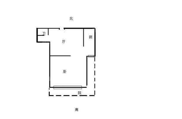 孔雀城B区1室1厅1卫52㎡