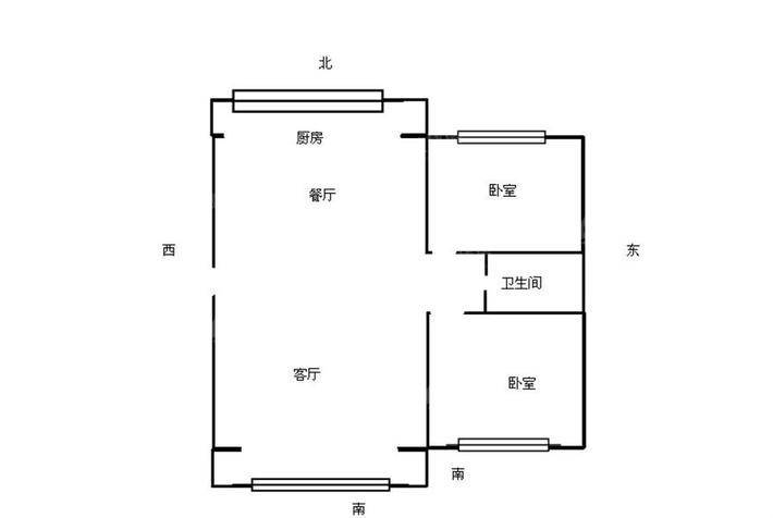 裕达一景2室1厅1卫101㎡