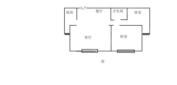 中泰自然城2室1厅1卫76㎡