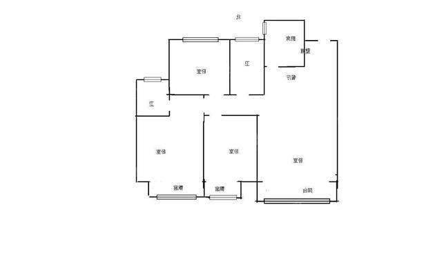 保利花园西区3室2厅1卫119㎡