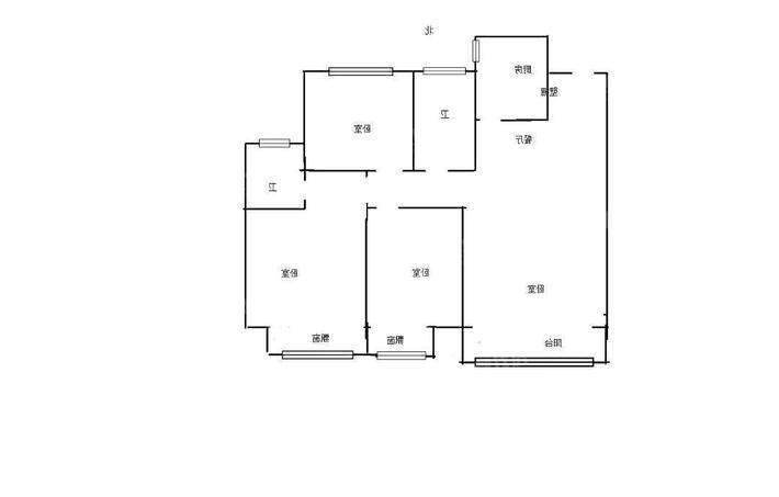 保利花园西区3室2厅1卫119㎡