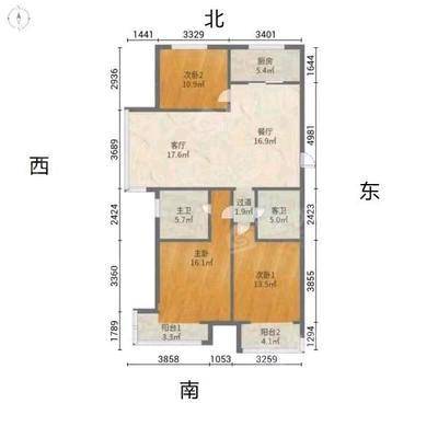 皇家壹里（C区）3室2厅2卫129㎡