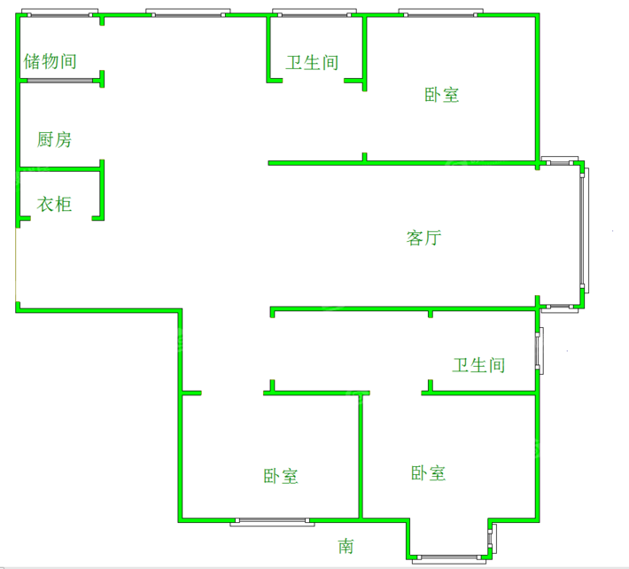 嘉禾一方二期3室0厅0卫155㎡