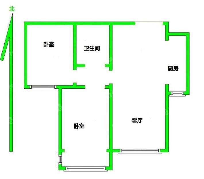 凤凰城（B区）2室2厅1卫90㎡