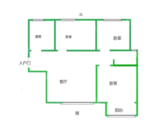 荣盛香堤荣府3室2厅1卫94㎡