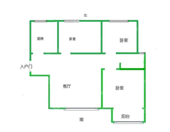 荣盛香堤荣府3室2厅1卫94㎡