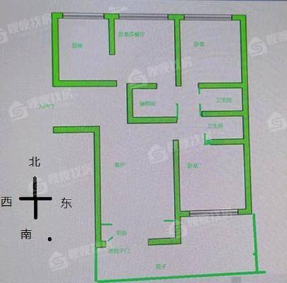 天成郡府西区3室2厅2卫115㎡