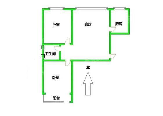 一城枫景2室2厅1卫89㎡