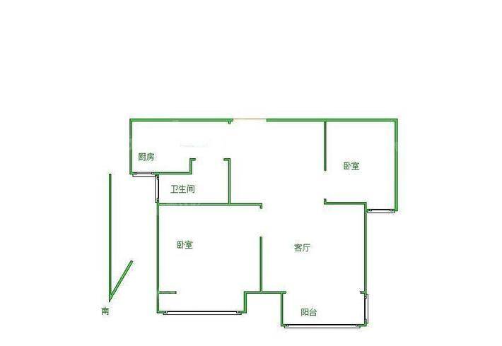 阿尔卡迪亚锦绣天地A区2室2厅1卫80㎡