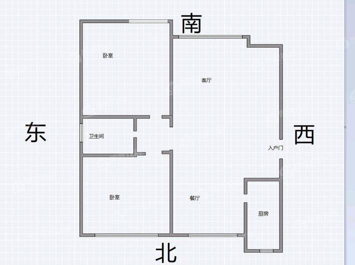 陕西营小区2室2厅1卫91㎡