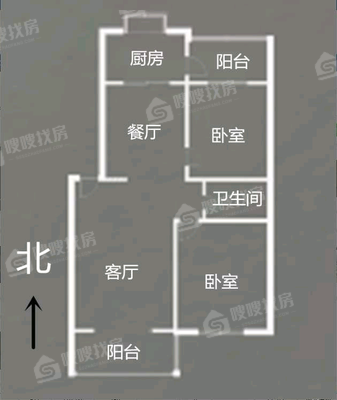 好家园2室2厅1卫110㎡