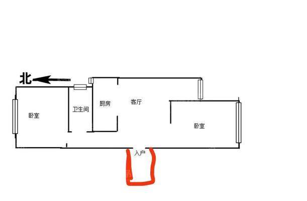 德生美地湾农鸿时利和2室2厅1卫98㎡