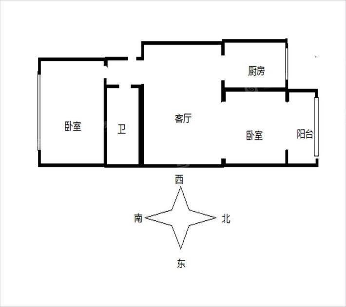 万华小区A区2室1厅1卫67㎡