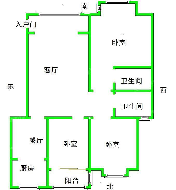 一城枫景3室2厅2卫139㎡