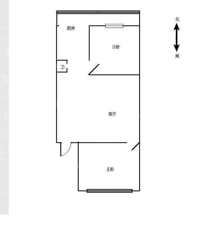 南园迁建楼2室1厅1卫51㎡