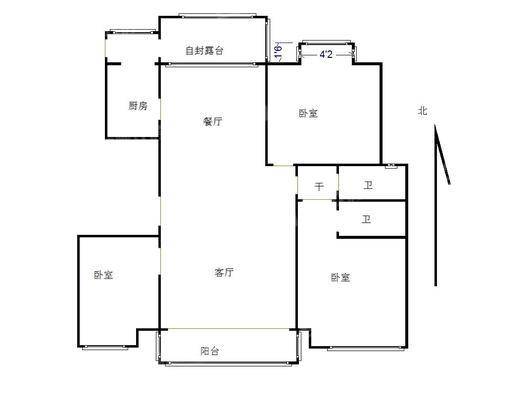 御宇花园二期4室2厅2卫157㎡