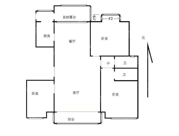 御宇花园二期4室2厅2卫157㎡