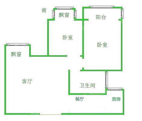 凤凰城（B区）2室1厅1卫69㎡