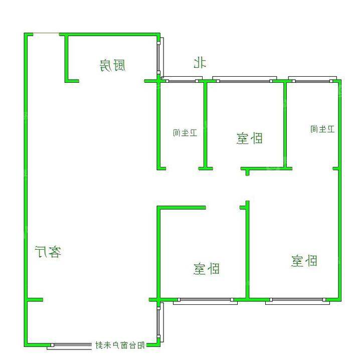 碧桂园江山印3室2厅1卫111㎡