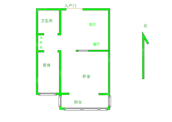 众和凤凰城1室1厅1卫55㎡