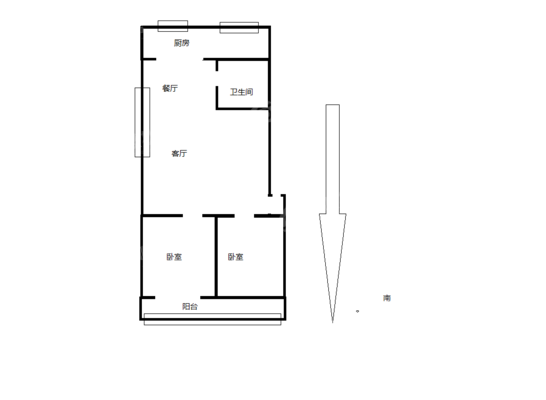 天力住宅楼2室2厅1卫89㎡