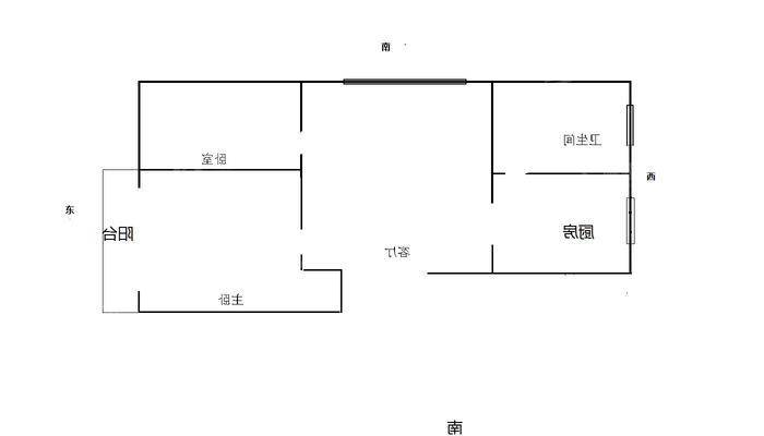 盛泽城市花园2室1厅1卫63㎡