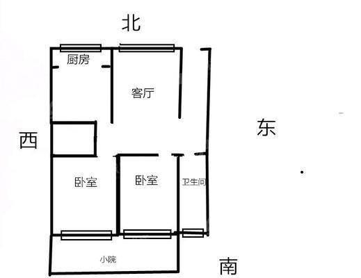 县财政局宿舍2室2厅1卫84㎡