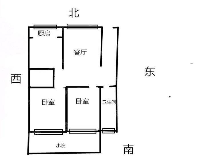 县财政局宿舍2室2厅1卫84㎡