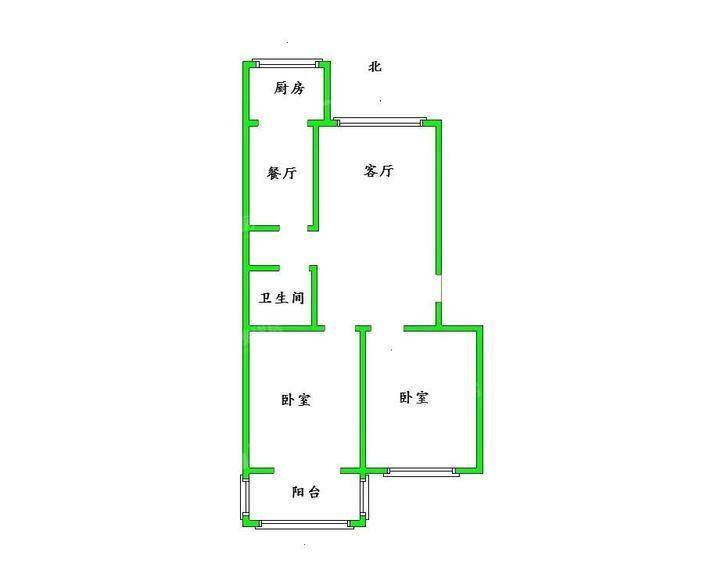 欣欣家园2室2厅1卫82㎡
