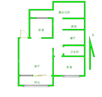 幞园新村2室2厅1卫105㎡