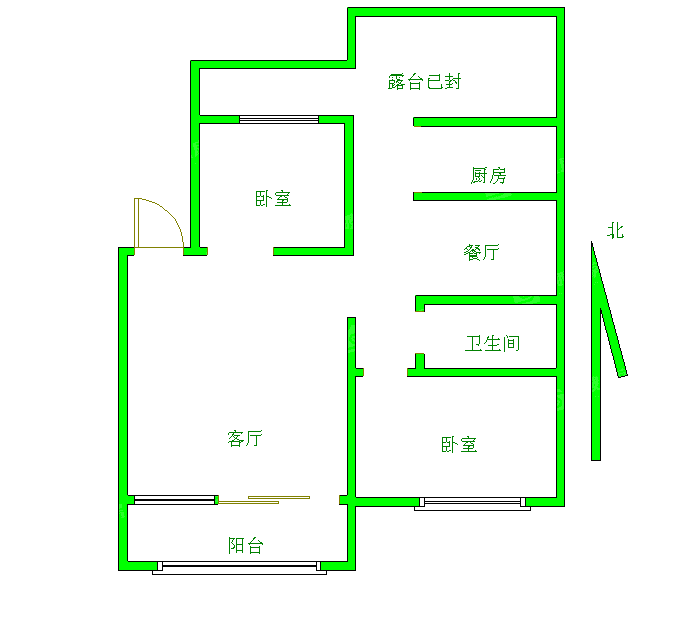 幞园新村2室2厅1卫105㎡