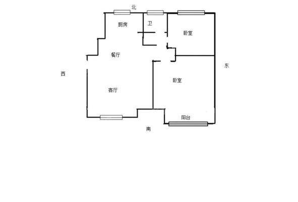 阿尔卡迪亚锦绣天地B区2室2厅1卫80㎡