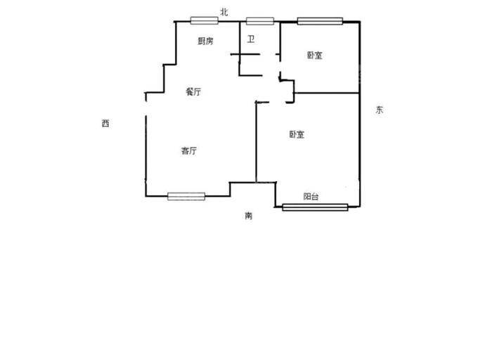 阿尔卡迪亚锦绣天地B区2室2厅1卫80㎡