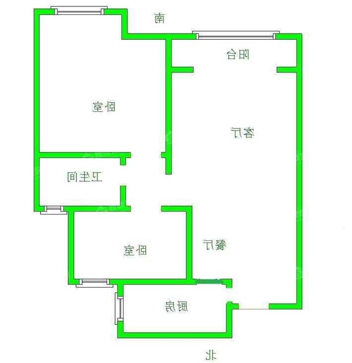 荣盛香堤荣府2室2厅1卫87㎡