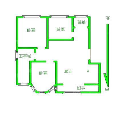恒顺花园3室2厅1卫108㎡
