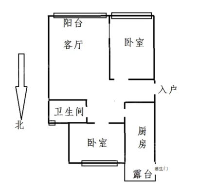 水岸龙庭2室2厅1卫98㎡